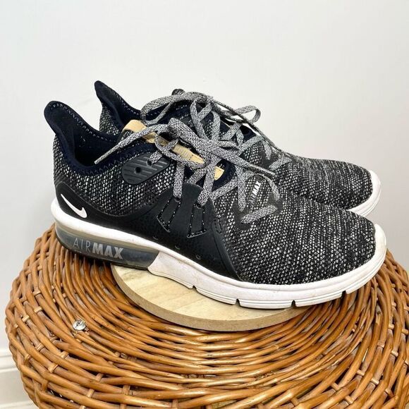 Nike Air Max Sequent 3 Running Shoes Sneakers Athletic Women Size 7.5 Gray Black - Picture 9 of 9